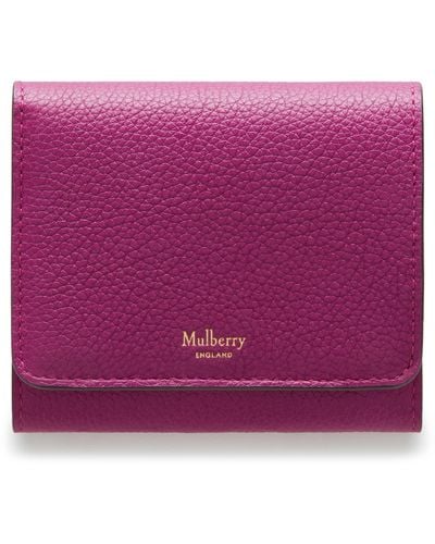 Mulberry Continental Small French Wallet  - Purple