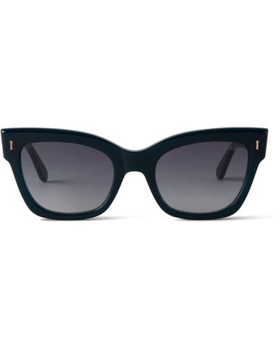 Mulberry Kate Sunglasses In Green Bio-acetate - Blue