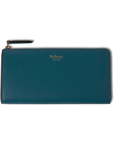 Mulberry Continental Long Zip Around Wallet - Green