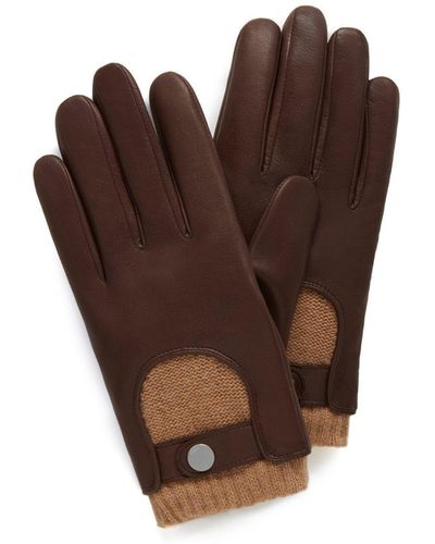 Mulberry Biker Gloves - Brown