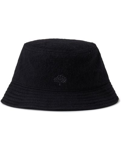 Mulberry Tree Wool Bucket Hat - Black