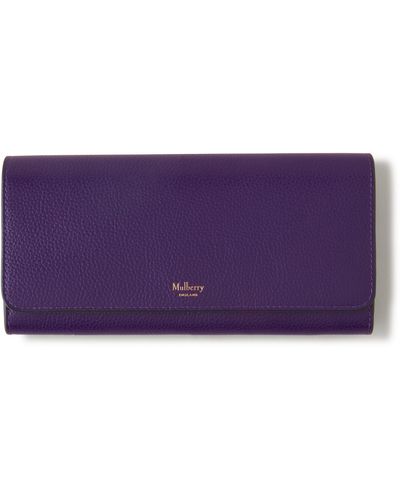 Mulberry Continental Wallet - Purple
