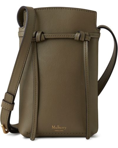 Mulberry Clovelly Phone Pouch - Green