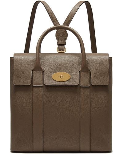 Mulberry Bayswater Backpack In Clay Small Classic Grain - Multicolor