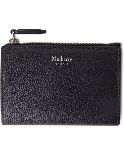 Mulberry Continental Bifold Zipped Wallet - Black