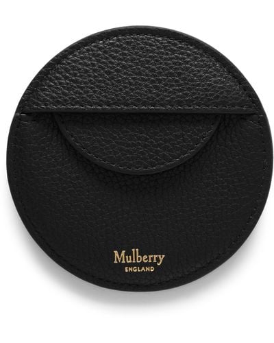 Mulberry Round Coin Pouch - Black