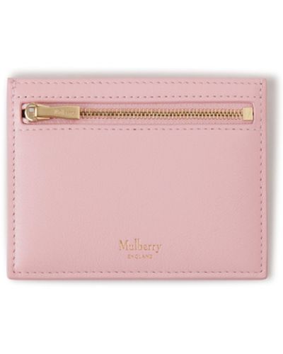 Mulberry Zipped Credit Card Slip - Pink