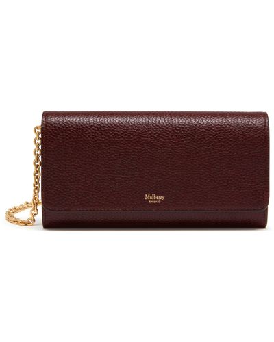Mulberry Continental Leather Clutch - Brown
