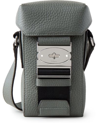 Mulberry Utility Postman's Buckle Phone Messenger - Gray