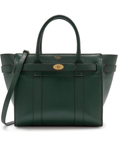 Mulberry Small Zipped Bayswater Shoulder Bag - Green