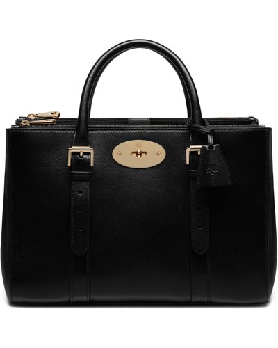 Mulberry Bayswater Double Zip Tote Bag - Black