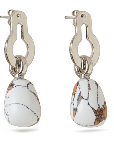 Amberley Baroque Resin Earrings (Lancaster Red)