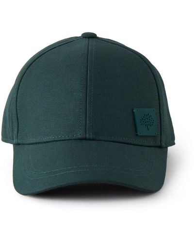 Mulberry Solid Baseball Cap In Green Cotton