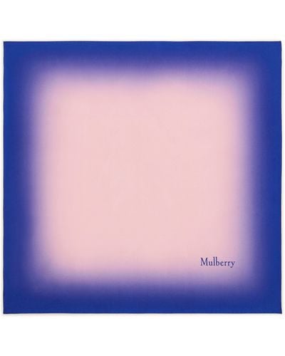 Mulberry Soft Border Square - Blue
