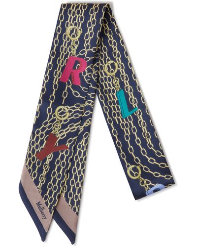 Mulberry Heritage Chain Strap Skinny Scarf