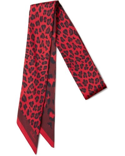 Mulberry Skinny Scarf - Red