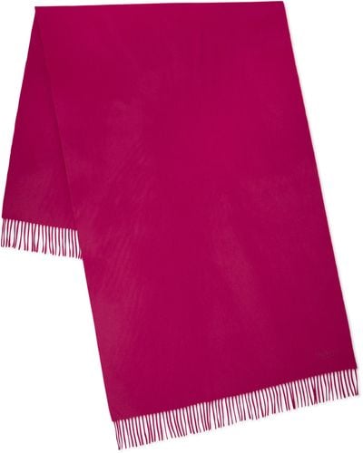 Mulberry Solid Merino Wool Scarf - Pink