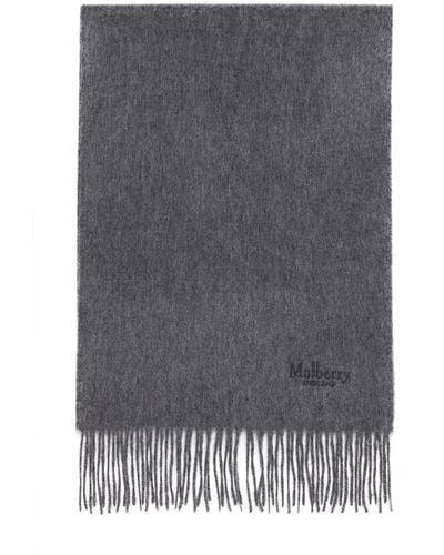 Mulberry Cashmere Scarf - Gray