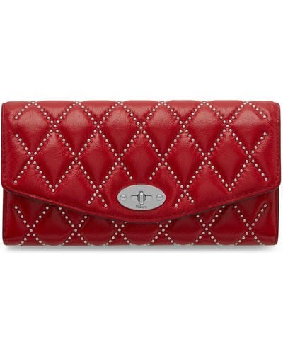 Mulberry Darley Wallet In Scarlet Quilted Shiny Buffalo - Red