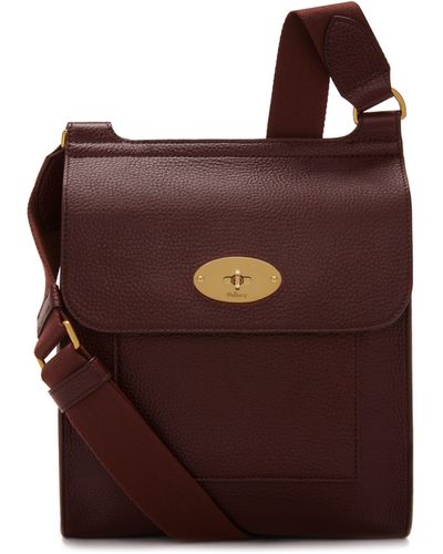 Mulberry Antony In Oxblood Small Classic Grain - Brown