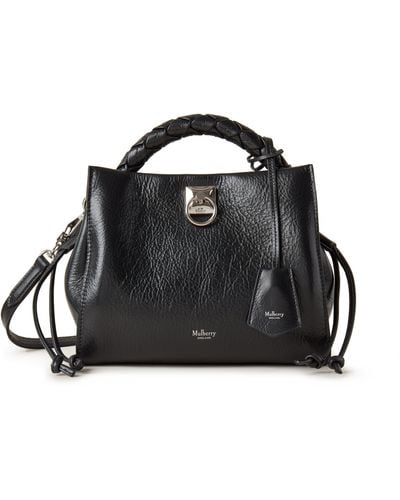 Mulberry Small Iris In Black High Shine Leather