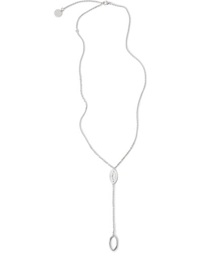 Mulberry Bayswater Long Necklace - White
