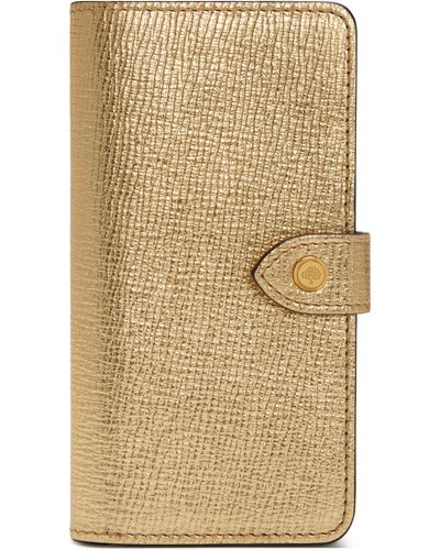 Mulberry Iphone Flip Case - Metallic