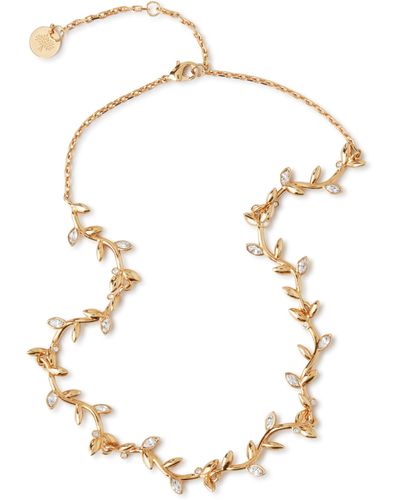 Mulberry Leaf Necklace - Metallic