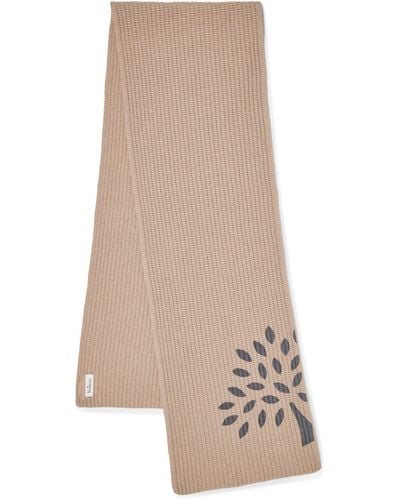 Mulberry Tree Knitted Scarf - Natural