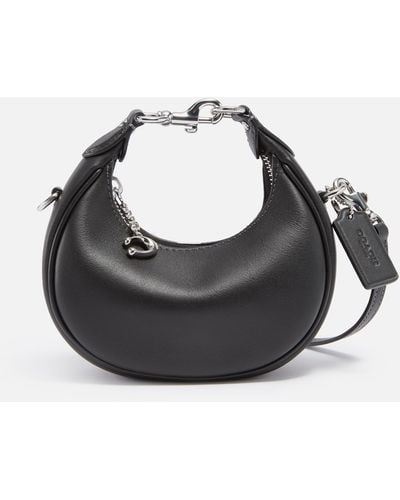 COACH Jonie Full-grain Glovetanned Leather Petite Bag - Black