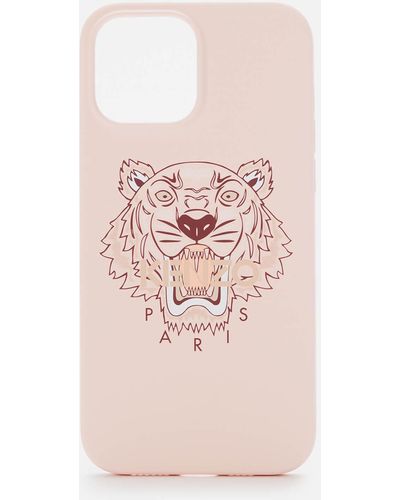 KENZO Iphone 13 3d Tiger Case - Pink