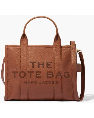 Marc Jacobs The Medium Tote Leather Bag - Brown