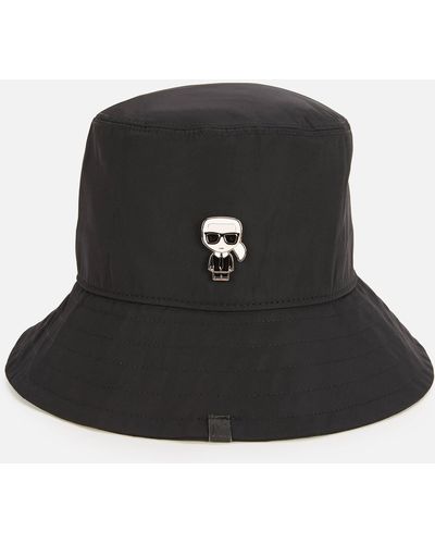 Karl Lagerfeld Ikonik Bucket Hat - Black