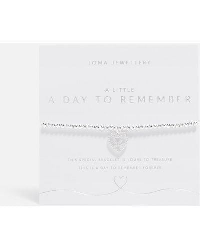 Joma Jewellery A Little Day To Remember Silver-tone Bracelet - White