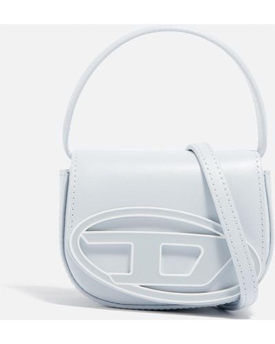 DIESEL 1dr Xs Leather Shoulder Bag - White