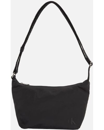 Calvin Klein Ultralight Nylon Shoulder Bag - Black