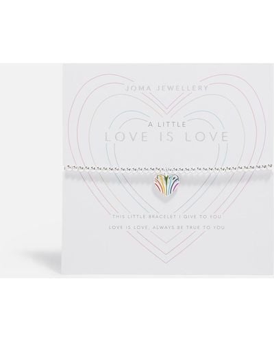 Joma Jewellery A Little Love Is Love Silver-tone Bracelet - White