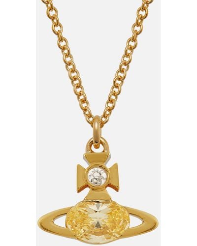 Vivienne Westwood Allie Gold Tone Pendant Necklace - Metallic