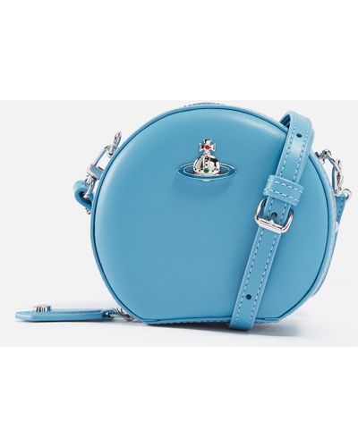 Vivienne Westwood Mini Round Nappa Crossbody Bag - Blue