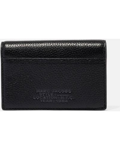 Marc Jacobs The Leather Small Bifold Leather Wallet - Black