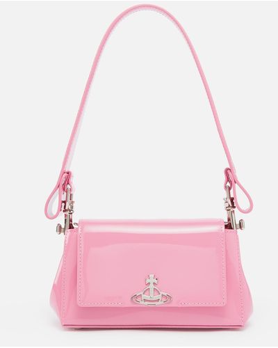 Vivienne Westwood Small Hazel Patent Leather Handbag - Pink