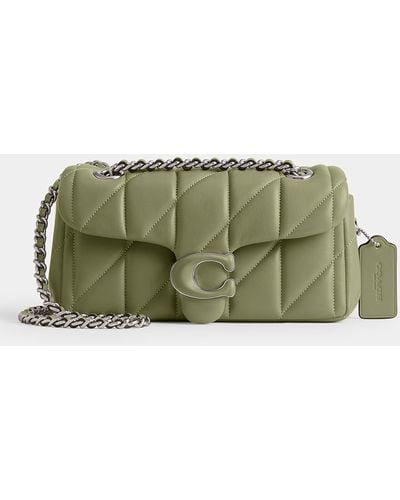 COACH Women's Quilted Tabby Shoulder 20 - Green