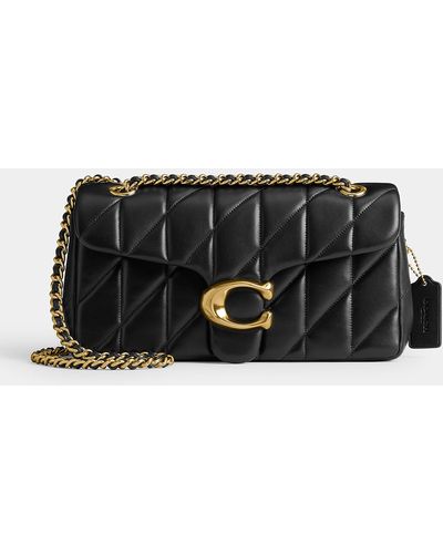 COACH Tabby 26 Quilted Leather Shoulder Bag - Black