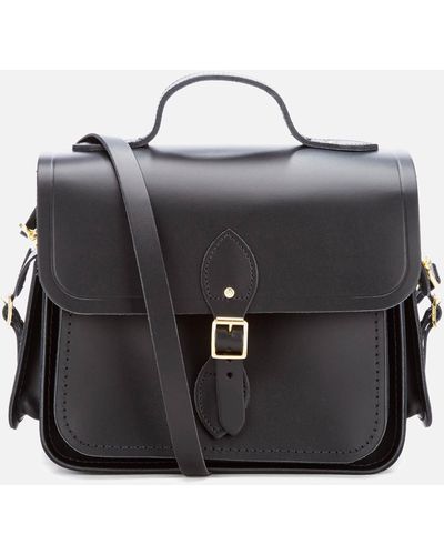 Cambridge Satchel Company Women's Large Traveller Bag With Side Pockets - Black