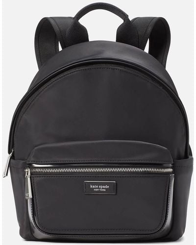 Kate Spade nylon backpack Gray Medium New Without Tag