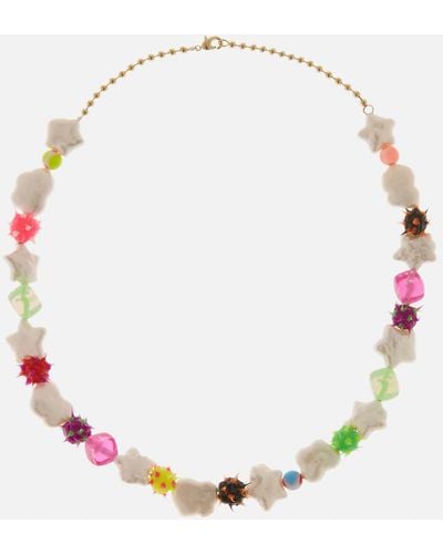 July Child Grunge Princess Gold-plated, Bead And Pearl Necklace - Multicolour