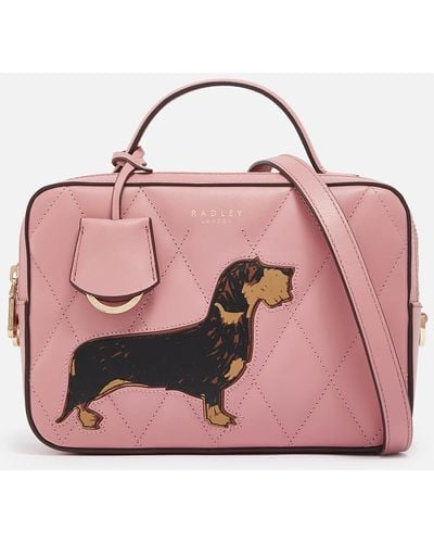 Radley And Friends Leather Cross Body Bag - Pink
