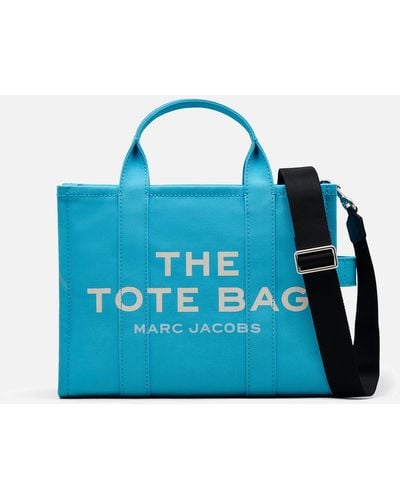 Marc Jacobs The Medium Colour Cotton-canvas Tote Bag - Blue