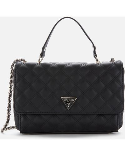 Guess Cessily Convertible Cross Body Bag - Black