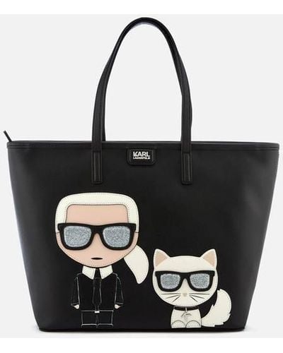 Karl Lagerfeld K/ikonik Shopper Bag - Black